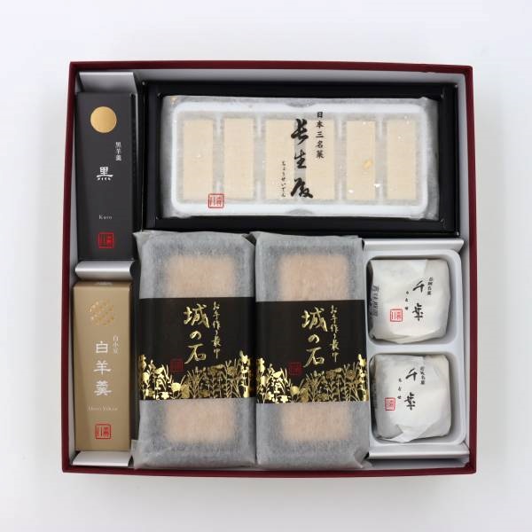 ｢森八｣ 銘菓撰１号（弔事用）※〈長生殿・千歳〉はすべて白でご用意