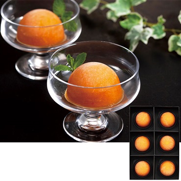 《能登応援》｢菜夢来 ーOTONー｣柿シャーベット「KOHAKU」【冷凍】