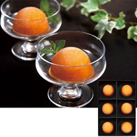 《能登応援》｢菜夢来 ーOTONー｣柿シャーベット「KOHAKU」【冷凍】