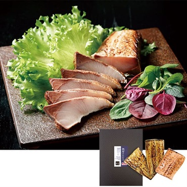 《能登応援》〈石川〉｢逸味潮屋｣鰤とサーモンのたたき詰合せ【冷凍】