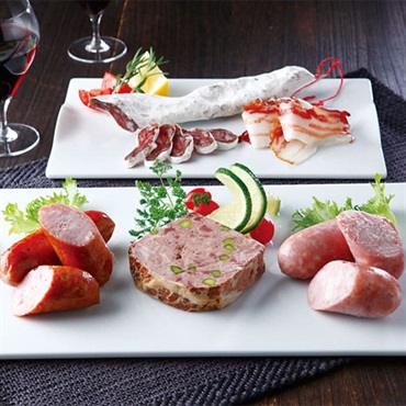 〈岐阜〉｢キュルノンチュエ｣ソーセージ・テリーヌ・豚ばら肉燻製【冷蔵】