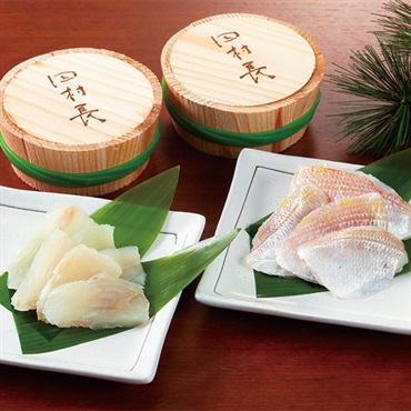 〈福井〉｢若狭小浜 田村長｣小鯛ささ漬とひらめの昆布〆詰合せ【冷蔵】※北海道・沖縄・離島にはお届け出来ません。