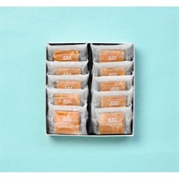 「まめや金澤萬久」わらび餅のバウム(オレンジ×加賀棒茶)10個入【おまとめ便対象】