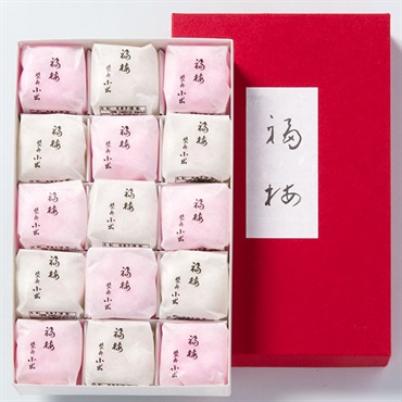 ｢柴舟小出｣福梅(15個)【おまとめ便対象】※2026/1/10(土)が最終出荷の予定となります。