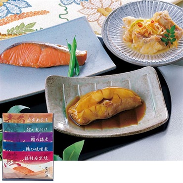 〈東京〉｢なだ万｣レンジで簡単!料亭の魚惣菜詰合せ【冷凍】※沖縄・離島にはお届け出来ません。