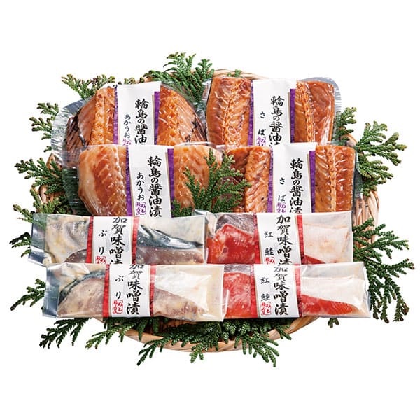 《能登応援》｢西脇水産｣加賀味噌漬と輪島の醤油漬【冷凍】※沖縄・離島にはお届け出来ません。