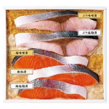 ｢味の十字屋｣味百鮮 ぶり・鮭詰合せ【冷蔵】