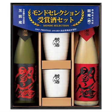 ｢老松酒造｣閻魔陶器カップ付きセット