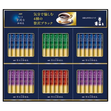 ｢AGF｣「ちょっと贅沢な珈琲店」スティック ブラックギフト(計42本)