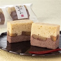 「越山甘清堂」栗のかすていら（5個入）【おまとめ便対象】