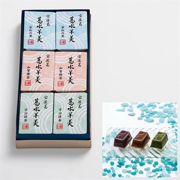 「森八」葛水羊羹6個入【おまとめ便対象】