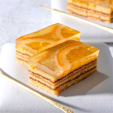 「まめや金澤萬久」わらび餅のバウム(オレンジ×加賀棒茶)５個入【おまとめ便対象】