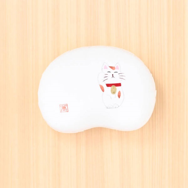 《能登応援》「まめや金澤萬久」有機大豆の炒り豆　能登塩キャラメル(豆箱入り) 絵柄：5種類【おまとめ便対象】(招き猫)