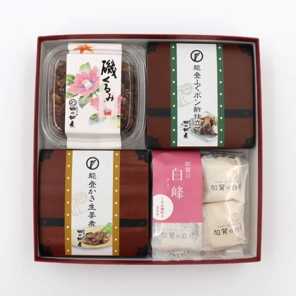 《能登応援》「佃の佃煮」オリジナル華ごころ４品入【おまとめ便対象】