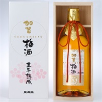 ｢小堀酒造店｣〈萬歳楽 加賀梅酒〉５年熟成 (720mL)【おまとめ便対象】