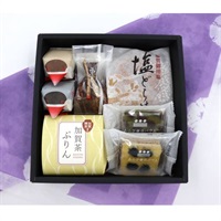 《能登関連》【オンラインショップ限定】人気の石川土産 オリジナル小箱(風呂敷包み(紫))
