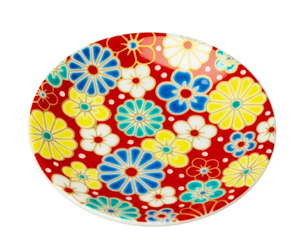 九谷焼「縁起豆皿コレクション」【梅菊模様】｜百万石百貨店