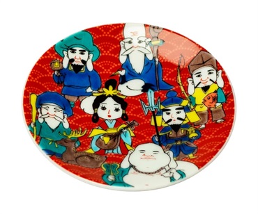 九谷焼「縁起豆皿コレクション」【七福神】