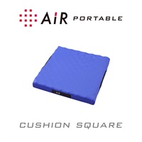 「西川」〈Air　PORTABLE〉「エアーポータブル」クッション/スクエア【カラー：ブルー】