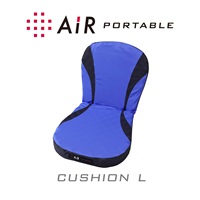 「西川」〈Air　PORTABLE〉「エアーポータブル」クッション/L【カラー：ブルー】