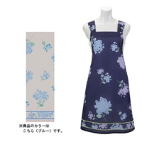 「サロンジェ」〈ハナエモリ〉
クロスエプロン(あじさい)【カラー：ブルー】
