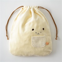 「ホットマン」ベビー　かくれんぼ　巾着　L【カラー：アイボリー】