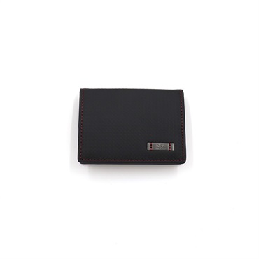 ｢モルフォ｣〈ノイインテレッセ〉ナハト横型BOX小銭入れ【カラー：ブラック×レッド】［3547］