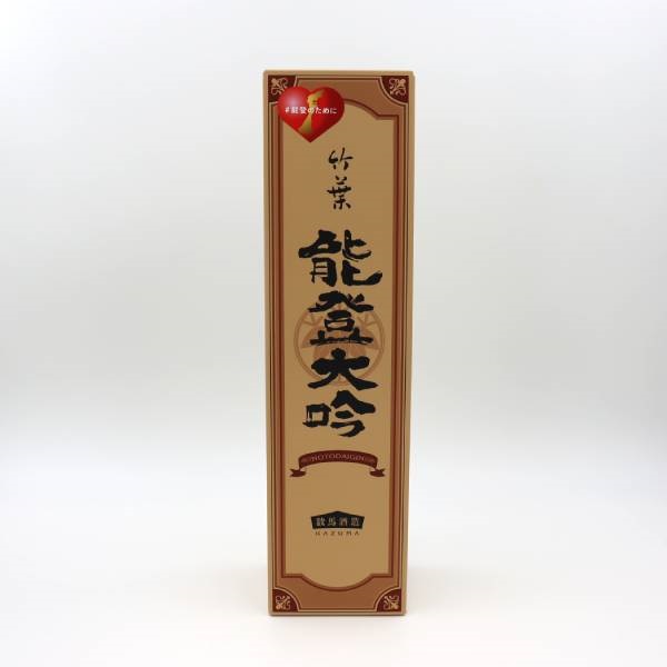 能登応援》｢数馬酒造」竹葉 能登大吟 (1800mL/化粧箱付き)｜百万石