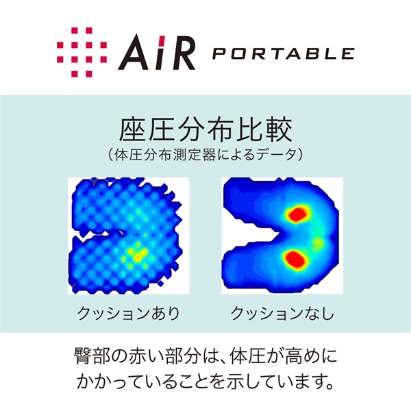 西川」〈Air PORTABLE〉「エアーポータブル」クッション